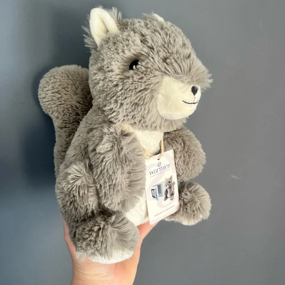 New Warmies Cozy Plush - Squirrel Large Therapy Microwavable Heatable Stuffy